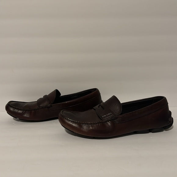 Men’s Prada Brown Leather Loafers! - Picture 6 of 10